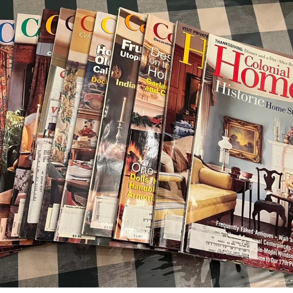 Vintages Lot of 30 Colonial Homes Magazines. 2/1993-12/1993, & 2/1995-12/1999